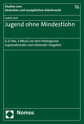 Jugend ohne Mindestlohn von Jost,  Isabel