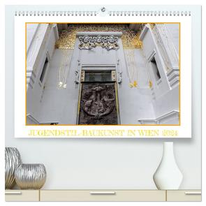 Jugendstil-Baukunst in Wien (hochwertiger Premium Wandkalender 2024 DIN A2 quer), Kunstdruck in Hochglanz von Braun,  Werner
