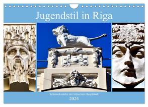 Jugendstil in Riga – Schmuckstücke der lettischen Hauptstadt (Wandkalender 2024 DIN A4 quer), CALVENDO Monatskalender von von Loewis of Menar,  Henning