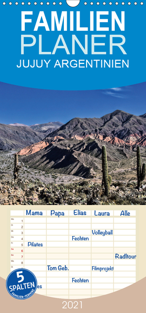 JUJUY ARGENTINIEN – Familienplaner hoch (Wandkalender 2021 , 21 cm x 45 cm, hoch) von Spiller,  Antonio