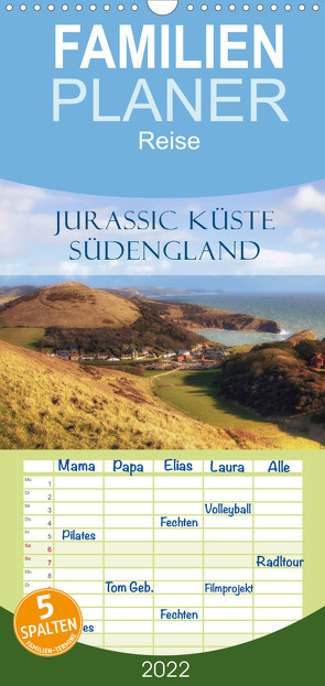 Jurassic Küste – Südengland – Familienplaner hoch (Wandkalender 2022 , 21 cm x 45 cm, hoch) von Kruse,  Joana