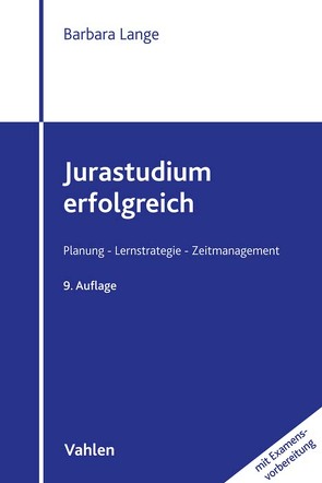 Jurastudium erfolgreich von Lange,  Barbara