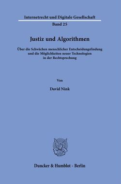 Justiz und Algorithmen. von Nink,  David