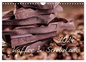 Kaffee & Schokolade (Wandkalender 2024 DIN A4 quer), CALVENDO Monatskalender von Schwarz,  Nailia