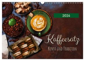 Kaffeesatz – Kunst und Tradition (Wandkalender 2024 DIN A3 quer), CALVENDO Monatskalender von Frost,  Anja