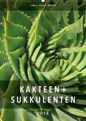 Kakteen + Sukkulenten (Wandkalender 2018 DIN A2 hoch) von + Horst Herzig,  Tina