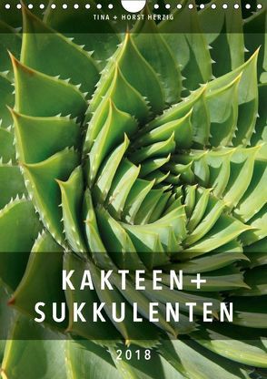 Kakteen + Sukkulenten (Wandkalender 2018 DIN A4 hoch) von + Horst Herzig,  Tina