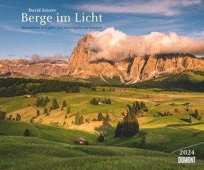 Berge im Licht 2024 – Wandkalender 60,0 x 50,0 cm – Spiralbindung von Köster,  David