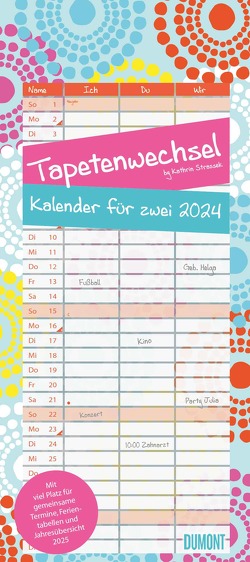 Kal. für zwei 2024 Tapetenwechsel von Strassek,  Kathrin