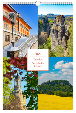 Kalender Dresden und Sächsische Schweiz (Elbsandsteingebirge) 2022