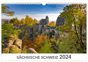 Kalender Sächsische Schweiz 2024 von Schubert,  Peter