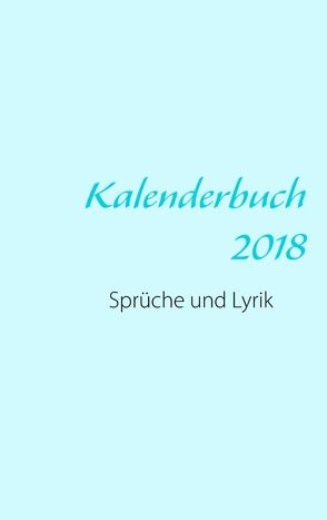 Kalenderbuch 2018 von 21 CelsiusCreations