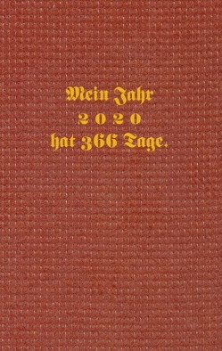 Kalenderbuch 2020 von Buddrus,  Wolfgang