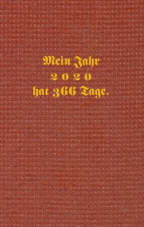 Kalenderbuch 2020 von Buddrus,  Wolfgang