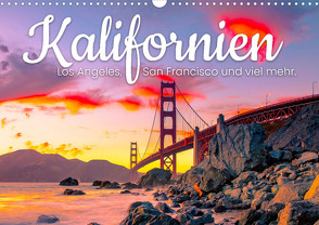 Kalifornien – Los Angeles, San Francisco und viel mehr. (Wandkalender 2024 DIN A3 quer), CALVENDO Monatskalender von Monkey,  Happy