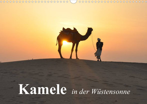 Kamele in der Wüstensonne (Wandkalender 2023 DIN A3 quer) von Stanzer,  Elisabeth