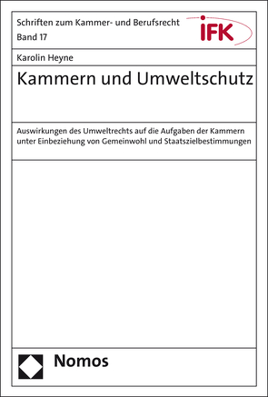 Kammern und Umweltschutz von Heyne,  Karolin