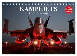 Kampfjets. U.S. Aircraft (Tischkalender 2024 DIN A5 quer), CALVENDO Monatskalender von Stanzer,  Elisabeth