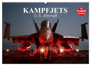 Kampfjets. U.S. Aircraft (Wandkalender 2024 DIN A2 quer), CALVENDO Monatskalender von Stanzer,  Elisabeth