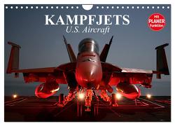 Kampfjets. U.S. Aircraft (Wandkalender 2024 DIN A4 quer), CALVENDO Monatskalender von Stanzer,  Elisabeth