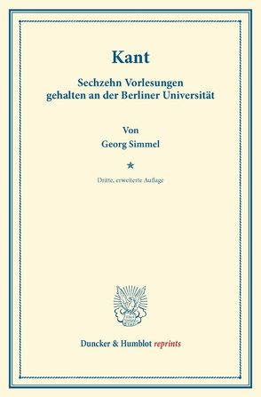 Kant. von Simmel,  Georg