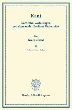 Kant. von Simmel,  Georg