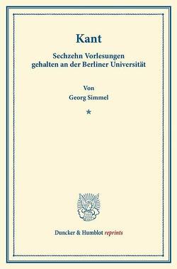 Kant. von Simmel,  Georg