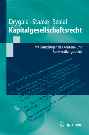 Kapitalgesellschaftsrecht von Drygala,  Tim, Staake,  Marco, Szalai,  Stephan