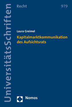 Kapitalmarktkommunikation des Aufsichtsrats von Greimel,  Laura