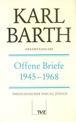 Karl Barth Gesamtausgabe von Barth,  Karl, Koch,  Diether