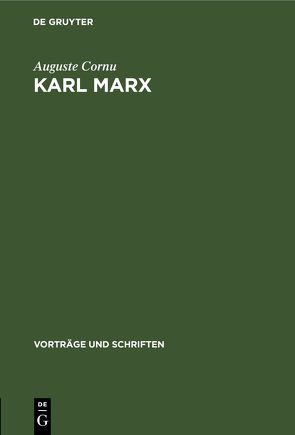 Karl Marx von Cornu,  Auguste