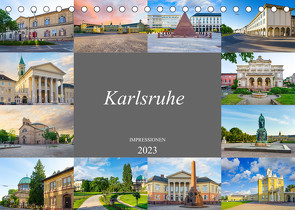 Karlsruhe Impressionen (Tischkalender 2023 DIN A5 quer) von Meutzner,  Dirk