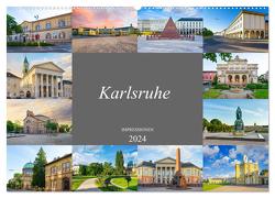 Karlsruhe Impressionen (Wandkalender 2024 DIN A2 quer), CALVENDO Monatskalender von Meutzner,  Dirk