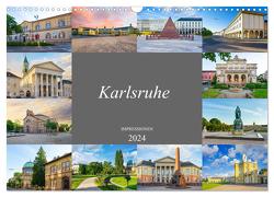 Karlsruhe Impressionen (Wandkalender 2024 DIN A3 quer), CALVENDO Monatskalender von Meutzner,  Dirk