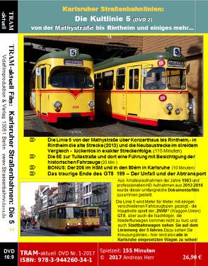 Karlsruher Straßenbahnlinien – Die Kultlinie 5 (DVD 2) von Herr,  Andreas