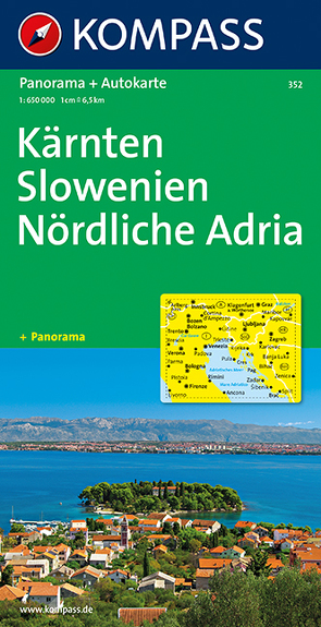 Kärnten – Slowenien – Nördliche Adria von KOMPASS-Karten GmbH