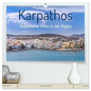 Karpathos – Malerische Insel in der Ägäis (hochwertiger Premium Wandkalender 2024 DIN A2 quer), Kunstdruck in Hochglanz von O. Schüller und Elke Schüller,  Stefan