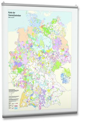 Karte der Gasnetzbetreiber 2017