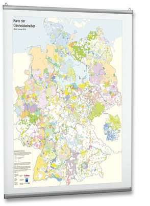 Karte der Gasnetzbetreiber 2019