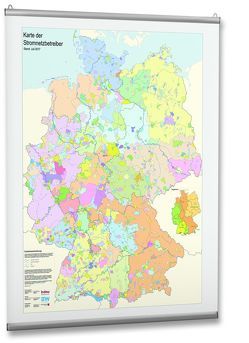 Karte der Stromnetzbetreiber 2017 von BDEW