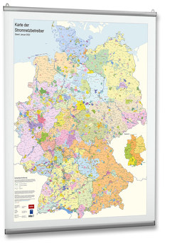 Karte der Stromnetzbetreiber 2022