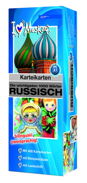 Karteikarten Die wichtigsten 1000 Wörter Russisch (A1)