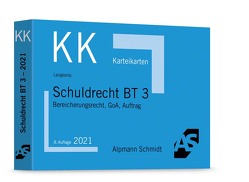 Karteikarten Schuldrecht BT 3 von Langkamp,  Tobias