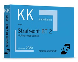 Karteikarten Strafrecht BT 2 von Krüger,  Rolf