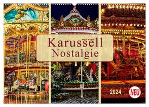 Karussell – Nostalgie (Wandkalender 2024 DIN A2 quer), CALVENDO Monatskalender von Roder,  Peter