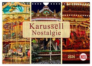 Karussell – Nostalgie (Wandkalender 2024 DIN A4 quer), CALVENDO Monatskalender von Roder,  Peter