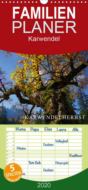 Karwendelherbst – Familienplaner hoch (Wandkalender 2020 , 21 cm x 45 cm, hoch) von Maier,  Norbert