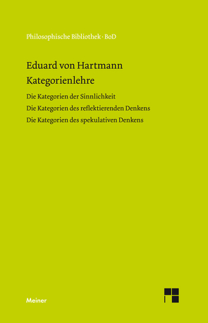 Kategorienlehre von Hartmann,  Eduard von, Kern,  Fritz