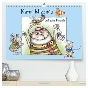 Kater Mizzimo und seine Freunde (hochwertiger Premium Wandkalender 2024 DIN A2 quer), Kunstdruck in Hochglanz von Kraetschmer,  Marion