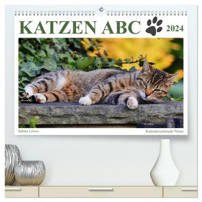 Katzen ABC (hochwertiger Premium Wandkalender 2024 DIN A2 quer), Kunstdruck in Hochglanz von Löwer,  Sabine